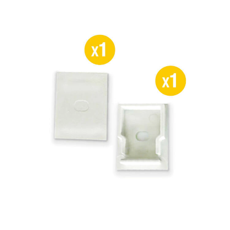 [peracc-22kit-a2] DEMASLED KIT DE 2 TAPAS PARA PERFIL DE ALUMINIO PER222M