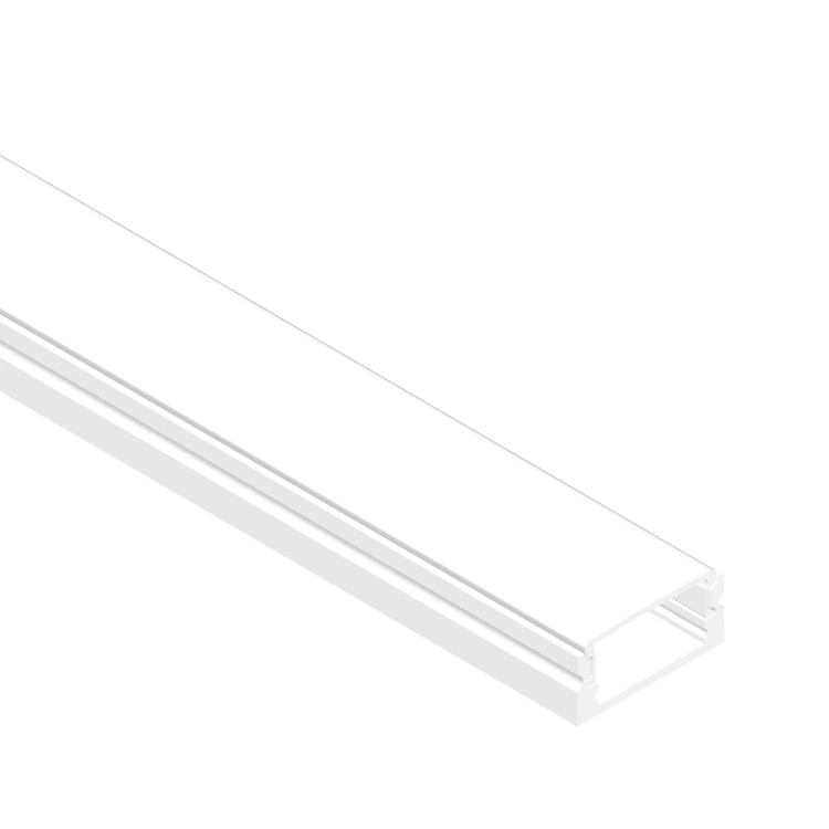 [PER-01-2M-BL] DEMASLED PERFIL DE ALUMINIO APLICAR 17X7MM BLANCO- COVER OPAL OPAL BLANCO 2M