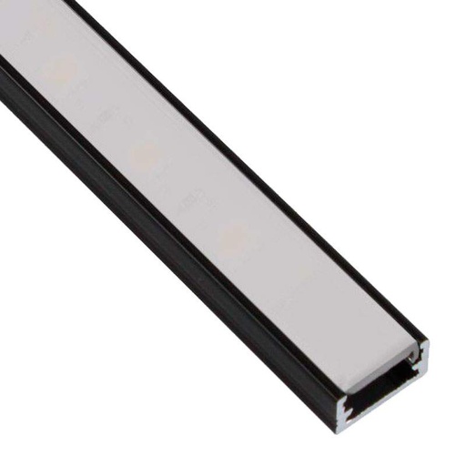 [per-01ne-1m-n1] DEMASLED PERFIL DE ALUMINIO APLICAR 17X7MM NEGRO - COVER OPAL 2M  PER-01