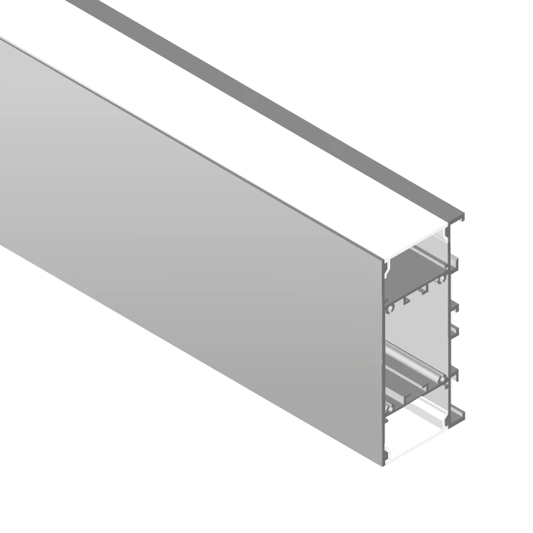 [per-23-2m] DEMASLED PERFIL DE ALUMINIO DUO BIDIRECCIONAL 42MM GRIS - COVER OPAL 2M