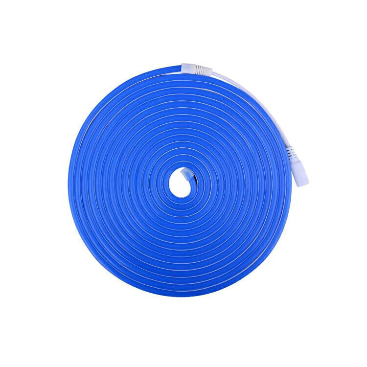 [TEX08BA3] DEMASLED TIRA LED NEÓN SMD2835 IP67 12V AZUL 120 LED/M 6W/M 5M