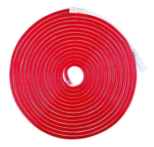 [TEX08RA3] DEMASLED TIRA LED NEÓN SMD2835 IP67 12V ROJO 120 LED/M 6W/M 5M