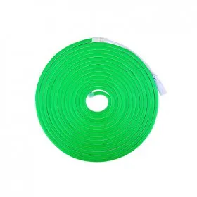 [TEX08GA3] DEMASLED TIRA LED NEÓN SMD2835 IP67 12V VERDE 120 LED/M 6W/M 5M