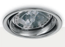 [110EABTX] ECLIPSE ARTEFACTO P/ EMBUTIR CIRCULAR ANTIDESLUMBR. 160MM AR111 GU10 BLANCO TEXTURADO