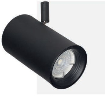 [2026NTX] ECLIPSE CABEZAL CILINDRICO ANT. 8X13 DICRO GU10 NEGRO TEXTURADO