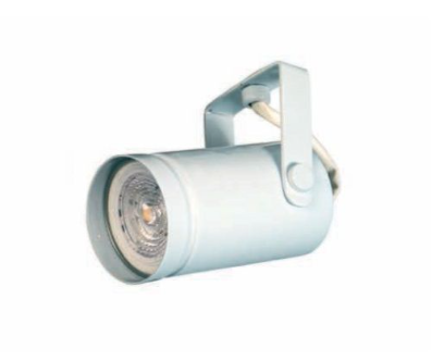 [2012BTX] ECLIPSE CABEZAL CILINDRICO DE CHAPA 5.3X9CM DICRO GU10 BLANCO TEXTURADO