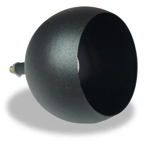 [2041NTX] ECLIPSE CABEZAL ESFERA DE CHAPA DICRO GU10 8CM DIAMETRO NEGRO TEXTURADO