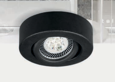 [2445BTX] ECLIPSE PLAFON SEMIEMBUTIDO CIRCULAR DICRO GU10  BLANCO TEXTURADO