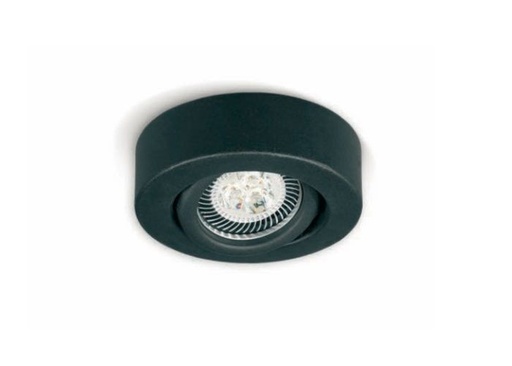 [2445NTX] ECLIPSE PLAFON SEMIEMBUTIDO CIRCULAR DICRO GU10 NEGRO TEXTURADO
