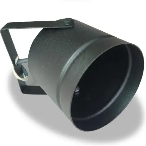 [111CHNTX] ECLIPSE SPOT MINI CILINDRICO CHATO 110X115 AR111 NEGRO TEXTURADO