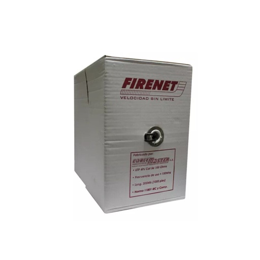 [734] FIRENET CABLE UTP 100% COBRE BOBINA X 305MTS