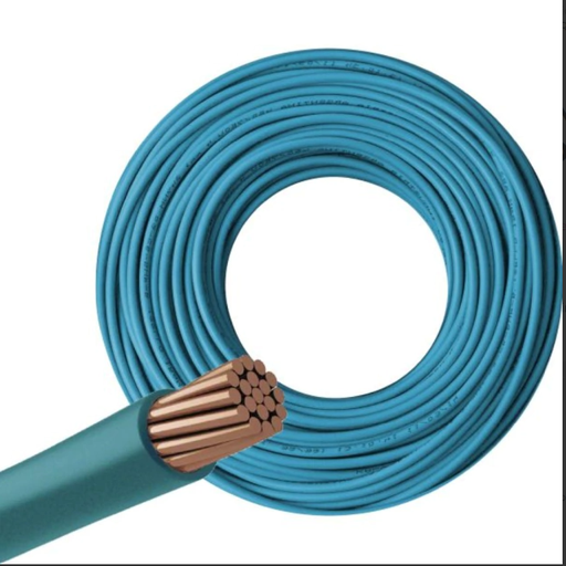 [1011CE0R] FONSECA CABLE PLAST. UNIPOLAR DE 1X6 CELESTE ROLLO