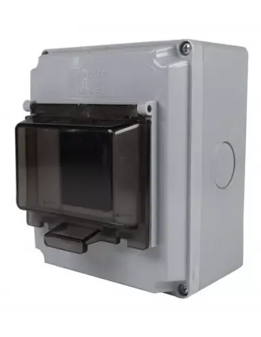 [111619] GC CAJA PARA TERMICA IP65 4 BOCAS PILASTRA GRIS