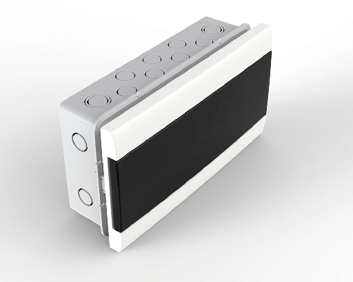 [4016] GENROD CAJA DIN EMBUTIR P/ TERMICA 16 MODULOS PTA FUME