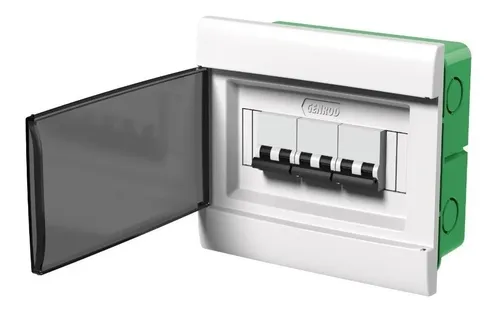 [04008] GENROD CAJA DIN EMBUTIR P/ TERMICA 8 MODULOS PTA FUME