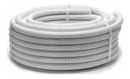 [GETC22L] GENROD CAÑO CORRUGADO SUPER 7/8 BLANCO X 25 MTRS