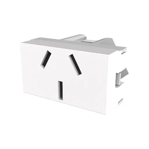 [60018] JELUZ PLATINUM TOMACORRIENTE 10A BLANCO CONEXION POSTERIOR