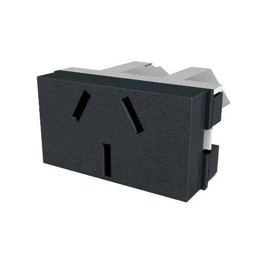 [80068] JELUZ PLATINUM TOMACORRIENTE 220V + T NEGRO 10A