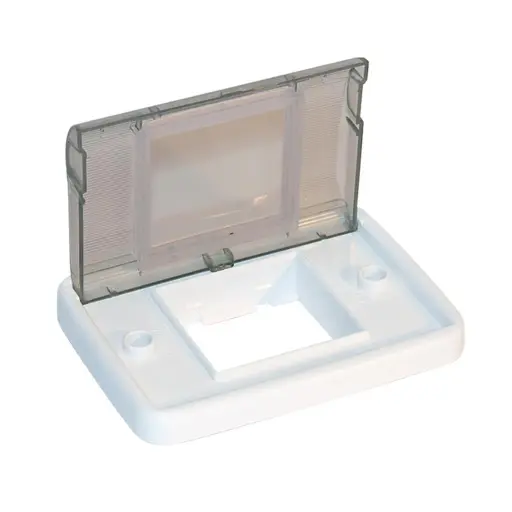 [40002] JELUZ TAPA BASTIDOR 5X10 BLANCO CON TAPA TRANSPARENTE