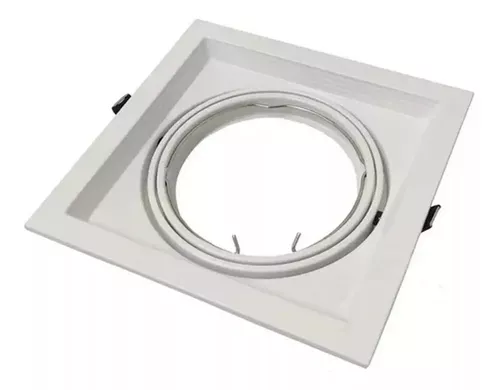 [AECAR-X1-MB] MACROLED AR111 CARDANICO DE EMBUTIR X1 MARCO BLANCO