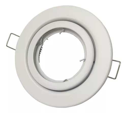 [ADM-D8-BCO] MACROLED ARO DE EMBUTIR DICROICA MOVIL BLANCO 8CM