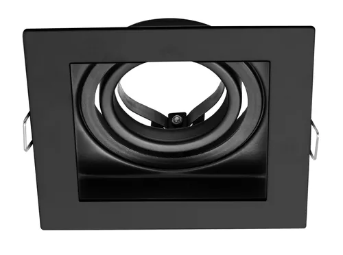 [AED-X1-MN] MACROLED ARTEFACTO DE EMBUTIR X1 DICRO MARCO NEGRO