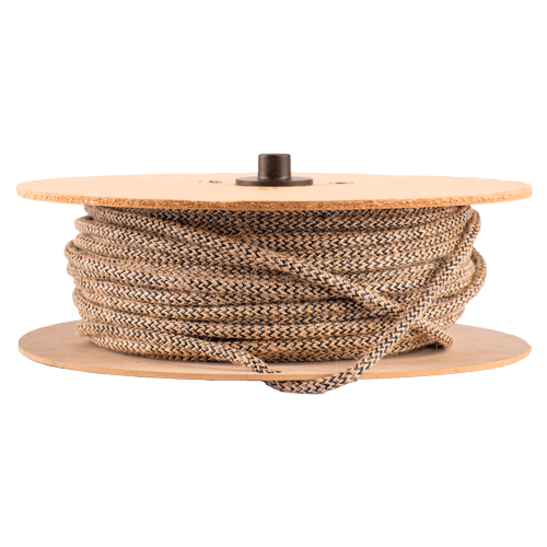 [CAB-TEX-AN-100] MACROLED CABLE TEXTIL 2X0,5 MM 300V ARPILLERA CON NEGRO ZIG ZAG POR METRO