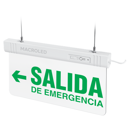 [CSL-EME-IZQ] MACROLED CARTEL DE SALIDA DE EMERGENCIA LUMINOSO (EMERGENCIA IZQUIERDA)
