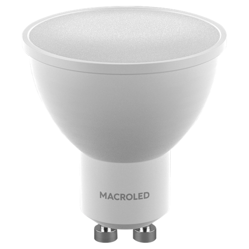 [CPS-DP-GU10-22] MACROLED DICROICA ECO CALIDO 5W  (MARCO-BLANCO)