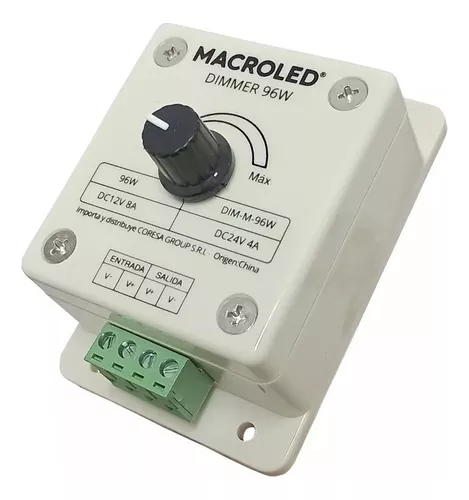 [DIM-M-96W] MACROLED DIMMER MANUAL 96W DC-12/24V
