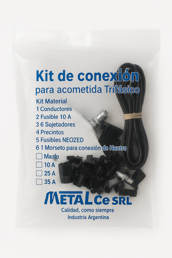 [00595] METAL CE KIT DE CONEXION TRIFASICO EPEC