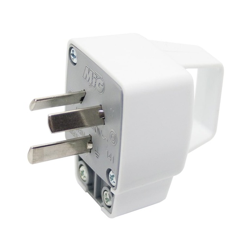 [141BL] MIG FICHA MACHO BIPOLAR CON TOMA T  10 A REFORZADA