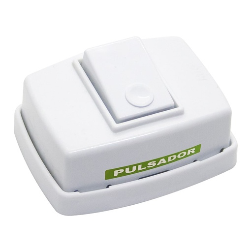 [E403RB] MIG INTERRUPTOR UNIPOLAR PULSADOR 6A DE SOBREPONER