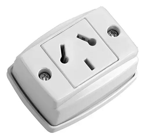 [E401RB] MIG TOMACORRIENTE BIPOLAR CON T/T 10A DE SOBREPONER