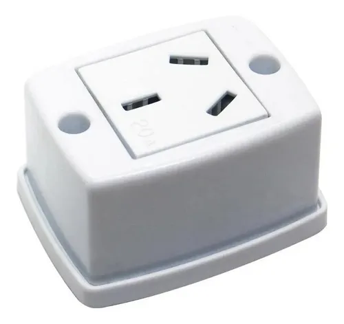 [E418N] MIG TOMACORRIENTE CON T/T  20A DE SOBREPONER