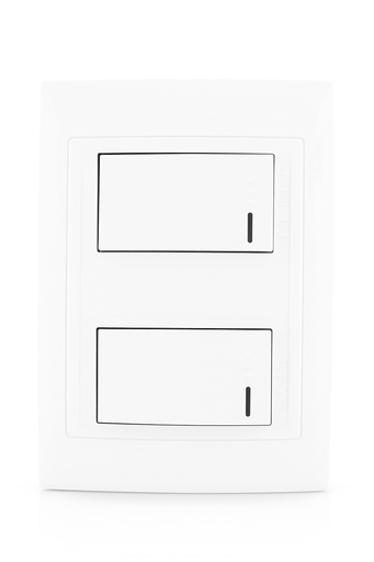 [WDA1079110] PLASNAVI BASE CONJ. BASE 2 INTERRUPTOR 10A BLANCO