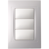 [WDA108301] PLASNAVI BASE TAPA 3 MODULOS BLANCA