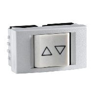 [WDA51091] PLASNAVI RODA INT. P/COMANDO CORTINA 10A-250V BLANCO