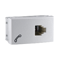 [WDA54321] PLASNAVI RODA TOMA TELEFONO AMERICANO 6P4C BLANCO