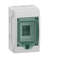 [13976] SCHNEIDER CAJA DIN SOBREPONER IP65 P/ TERMICA 4 MODULOS MINIKAEDRA