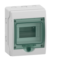 [13977] SCHNEIDER CAJA DIN SOBREPONER IP65 P/ TERMICA 6 MODULOS MINIKAEDRA