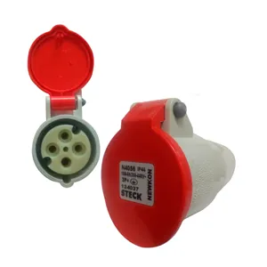 [N4056] STECK ACOPLE 4 POLOS 16A 380/440V 6H VM