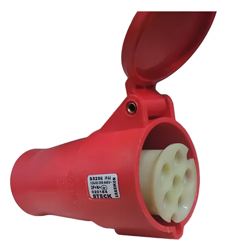 [S5256] STECK ACOPLE 5P 32A 380/440 6H VM