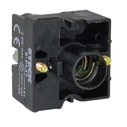 [SLPL47] STECK BLOQUE LUMINOSO DIRECTO 6-380 VCA (SIN LAMPARA BA9S)