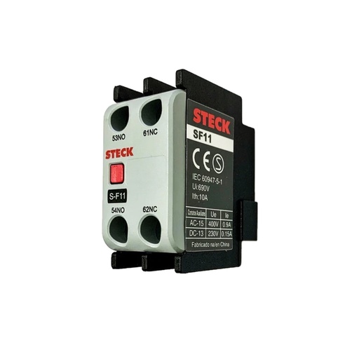 [SF11] STECK CONTACTO AUX PARA CONTAC. SD2 1NA+1NC 2P FRONTAL