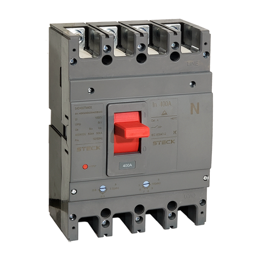 [SDJ4S400] STECK INTERRUPTOR CAJA MOLDEADA 4P 400A SERIE S400 690V