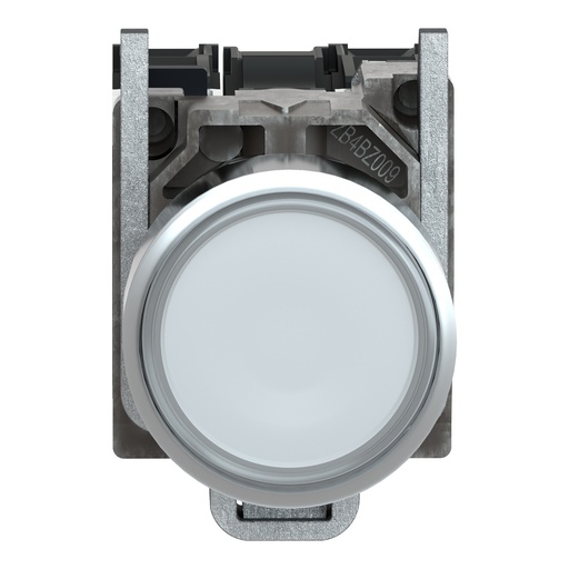 [SLMRL5] STECK PULSADOR LUMINOSO BLANCO METAL