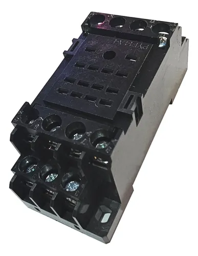 [3360] SUR BASE RELÉ AUXILIAR 7A - 4 INVERSORES - IP00 - SOPORTE P/ RIEL DIN