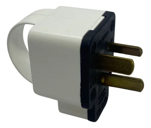 [D-9100] TAAD FICHA  MACHO REFORZADO 20 AMPER BLANCO