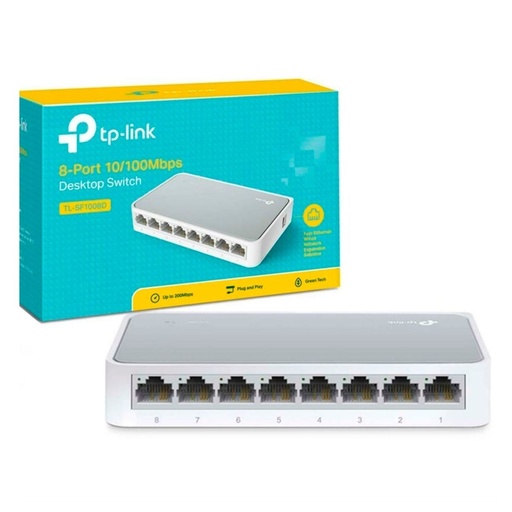 [TLSF1008D] TP-LINK SWITCH 8 PUERTOS 10/100/